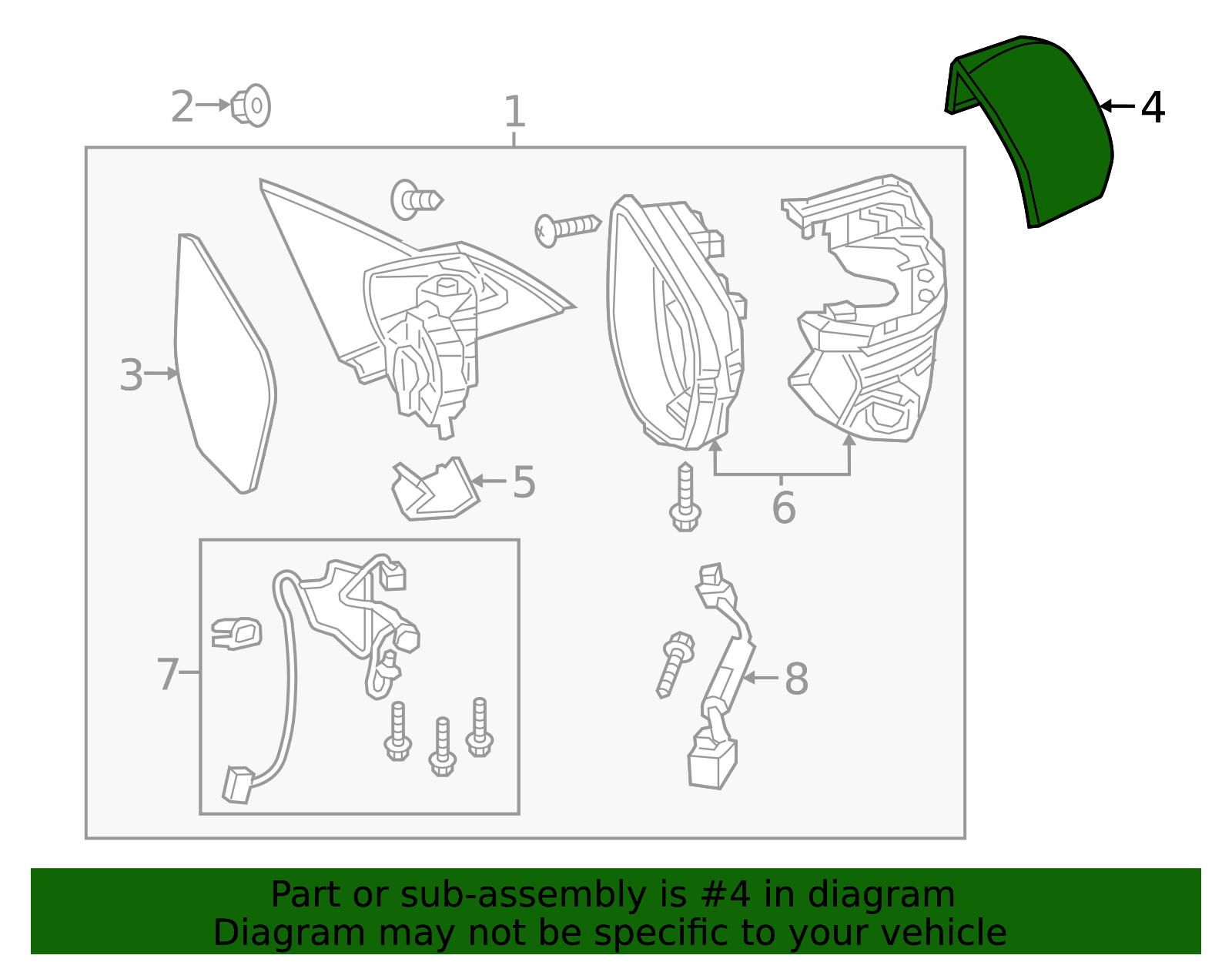 coto出品 2013-2017 Honda Accord 13-17 Honda Accord EX, EX-L, & Tour Right