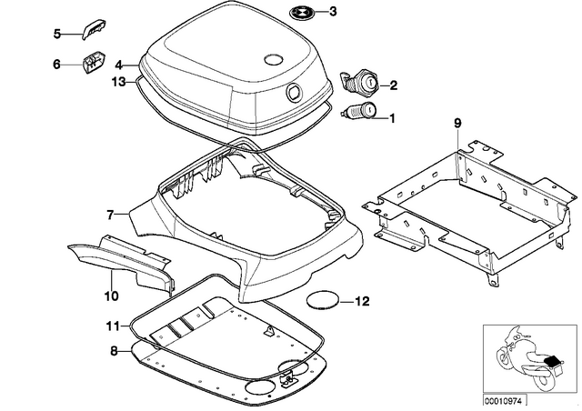 65612317340 - : Cover Lid - D=80mm for BMW-Motorrad Image