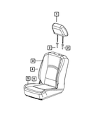 7HH66TX7AA - Interior Trim: Front Headrest for Ram: 1500 Classic Image