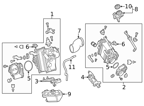 Throttle Body for 2014 Mercedes-Benz SLK350 #0