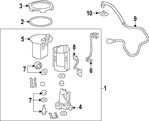 Fuel Pump for 2020 Toyota Camry #0