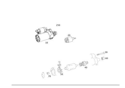 Starter Motor for 2017 Mercedes-Benz GLE550e #0