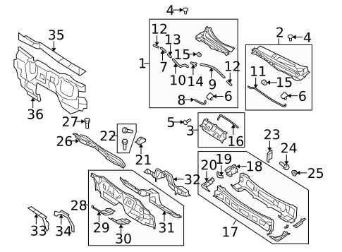 Cowl for 2009 Mazda 6 #0