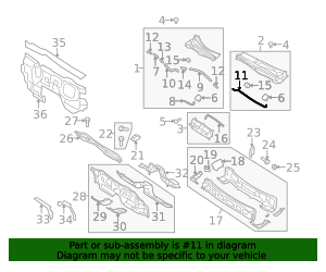 2009-2013 Mazda 6 Washer Hose gs3w67501 | TascaParts.com