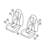 XB531DVAA - : Front Seat Cushion for Mopar Image