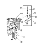 56043118AB - Instrument Panel and Radios and Consoles: Base Cable And Bracket Antenna for Dodge: Dakota Image