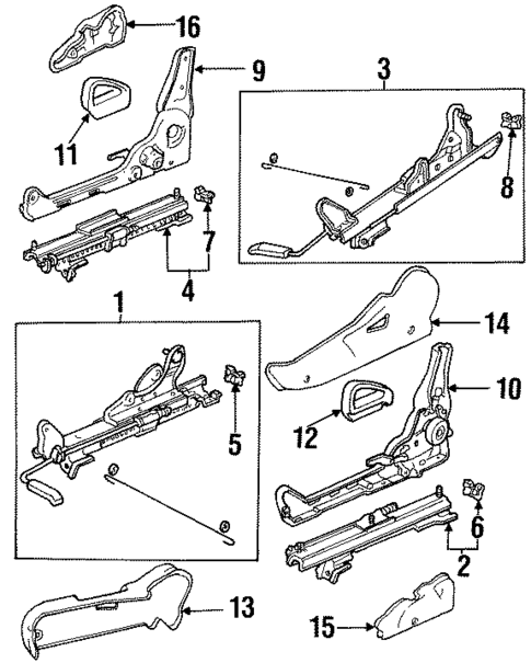 Tracks & Components for 1994 Honda Prelude #0