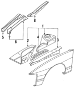 6410153F30 - : Apron Assembly for Nissan: 240SX Image