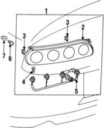 8156114700 - : Tail Light Assembly - DRIVERS SIDE for Toyota: Supra Image