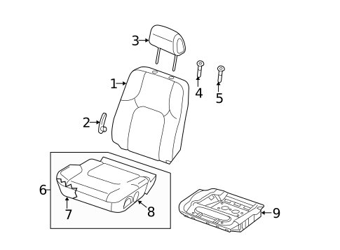 Driver Seat Components for 2020 Nissan Frontier #0