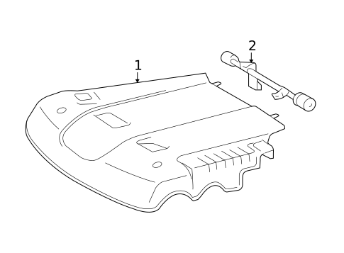 Engine Appearance Cover for 2008 Toyota Tacoma #0