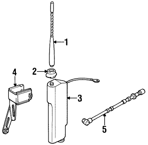 Antenna & Radio for 1995 BMW 318ti #0