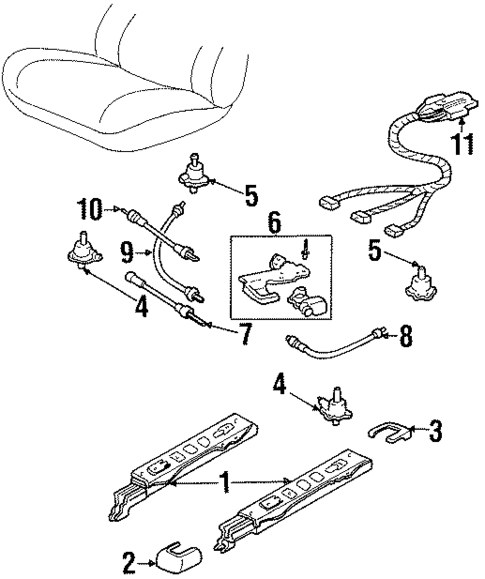 Tracks & Components for 1998 Oldsmobile Cutlass #0