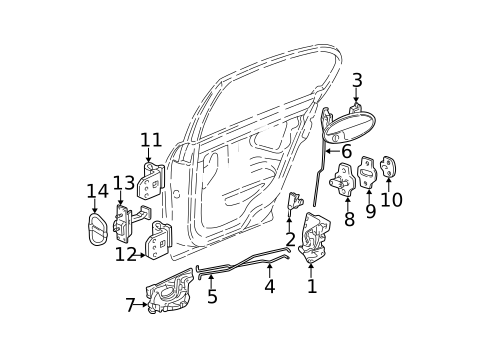 Front Door for 2005 Chevrolet Classic #0