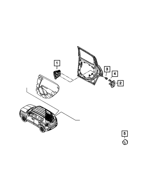 Rear Door for 2022 Jeep Renegade #3