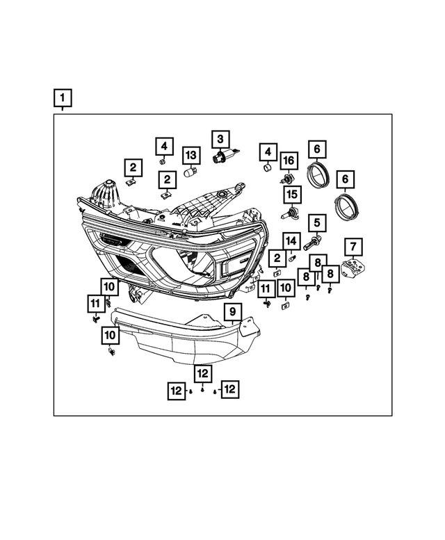 68432406AA - Electrical: Side Marker Socket, Right &amp; Left for Mopar Image
