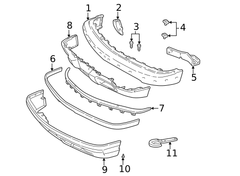 Exterior Trim - Cab for 2000 Chevrolet S10 #2