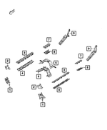 68175149AC - Electrical: Wiring Trough, Left for Mopar Image