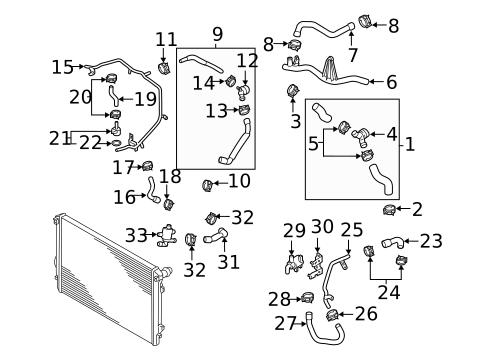 Hoses & Lines for 2019 Audi A3 #2
