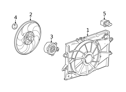 Cooling Fan, Clutch & Motor for 2010 Chevrolet Equinox #0