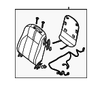 87650ZX17B - Body: Seat Back Assembly for Nissan: Altima Image
