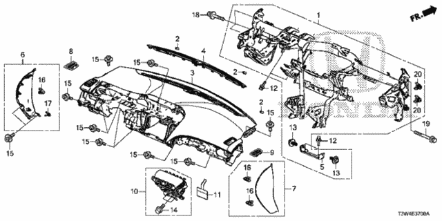 Instrument Panel for 2014 Honda Accord #0