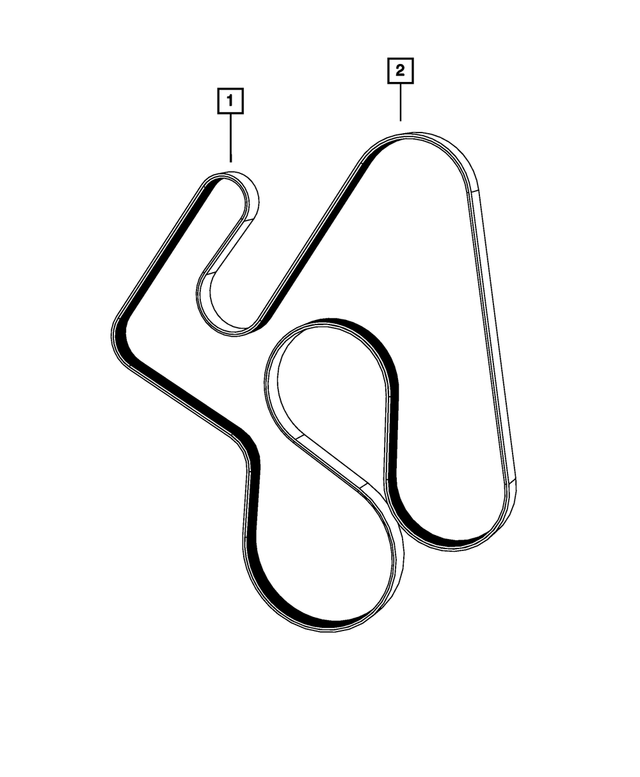 4627649AA - : Serpentine Belt for Mopar Image