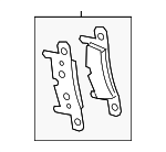 9GT698451D - Brakes: Brake Pads for Porsche: 718 Cayman, 718 Spyder, 911 Image