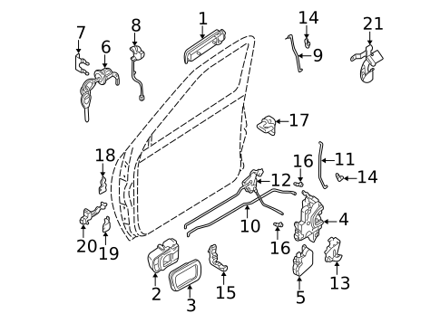 Front Door for 2003 Nissan Frontier #0