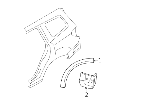 Exterior Trim - Quarter Panel for 2009 Subaru Forester #0