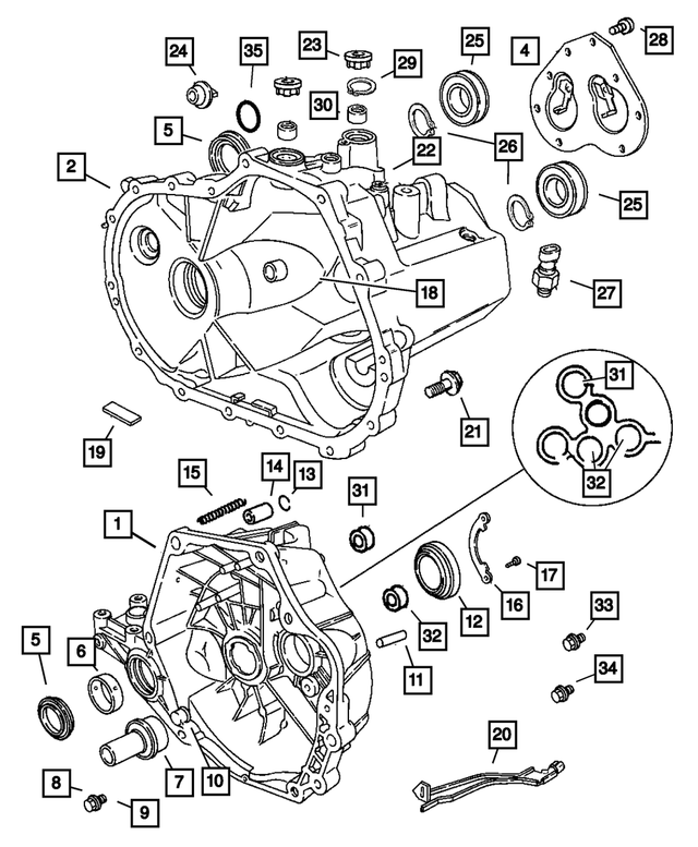 « 5102888AA – T350; 5-Speed; Manual Transaxle : Embrayage Carter pour Mopar Image »