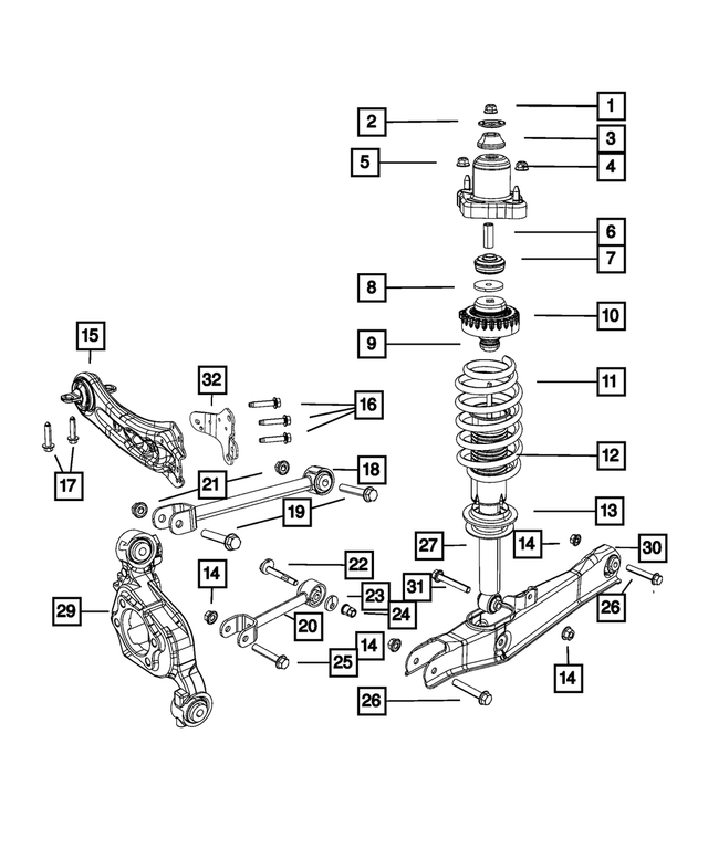 5272677AJ - : Suspension Shock Absorber for Mopar Image