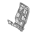 52108234341 - Body: Seat Back Frame for BMW: 323Ci, 323i, 325Ci, 325i, 325xi, 328Ci, 328i, 330Ci, 330i, 330xi, 645Ci, 650i, M3, M6, X3, X5 Image