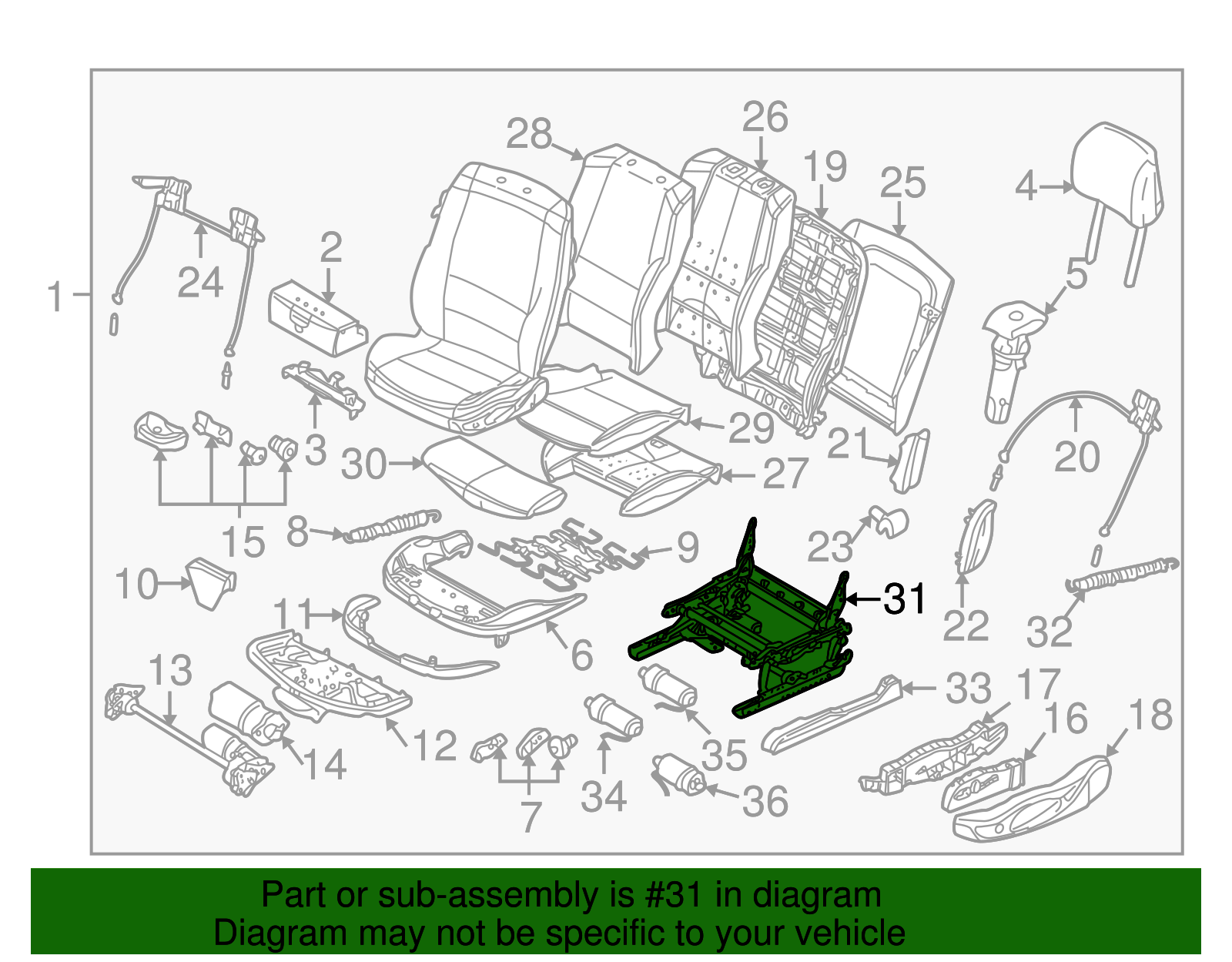 Seat Adjuster - BMW (52-10-7-112-669)