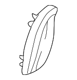 52108242836 - Body: Escutcheon for BMW: 323Ci, 325Ci, 328Ci, 330Ci, M3 Image