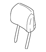 52108226375 - Body: Headrest for BMW: 323Ci, 325Ci, 328Ci, 330Ci, M3 Image