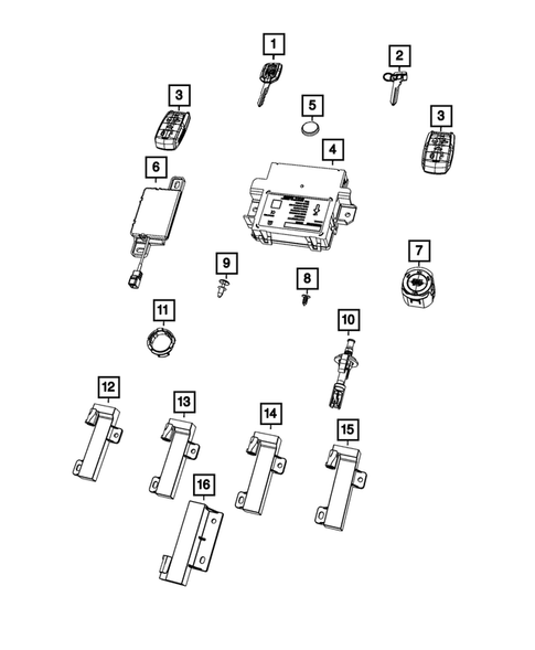 Keys, Modules and Engine Controllers for 2023 Ram 1500 #0