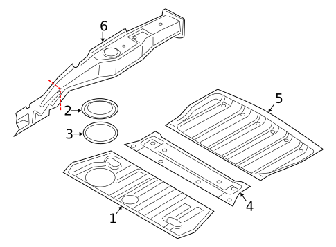 Rear Floor & Rails for 2014 Mini Cooper Countryman #0