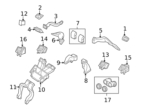 Ducts for 2008 Land Rover Range Rover Sport #0