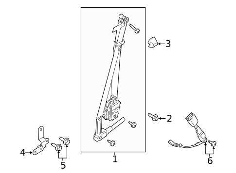 Seat Belt for 2021 Ford Ranger #1