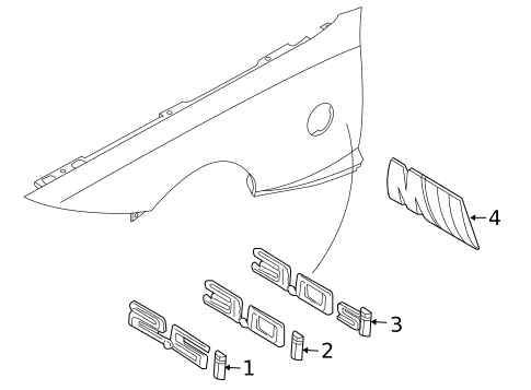 Exterior Trim - Fender for 2006 BMW Z4 #0
