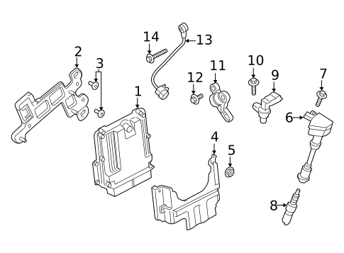 Ignition Coil for 2018 Ford EcoSport #0