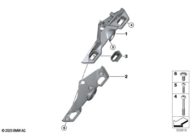 46545A713C7 - Frame and Mounting Parts: Left Case Holder -  for BMW-Motorrad Image