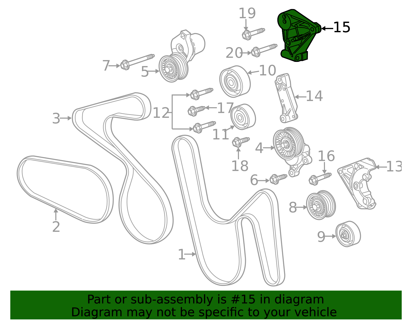 2009-2015 GM Bracket 12742408 GM | GMPartsDirect.com
