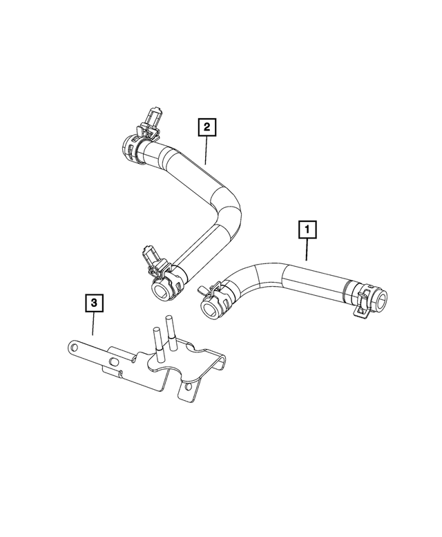 68363169AB - Exhaust: Differential Pressure Hose for MOPAR Image