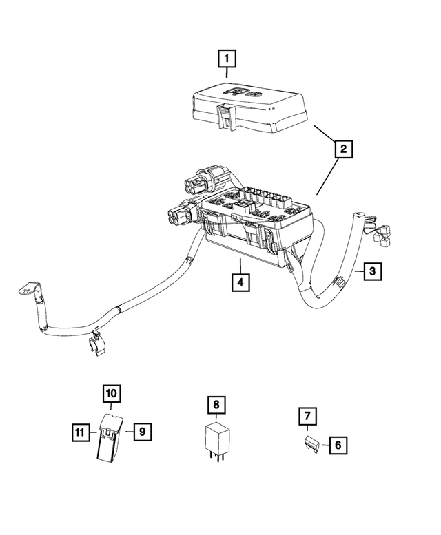 68188679AA - Electrical: Power Distribution Center Cover for Mopar Image