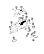 68175335AA - Interior Trim: Trim Screw for Mopar Image image