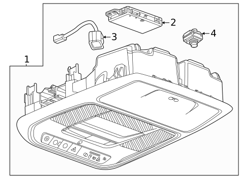Overhead Console for 2026 Buick Enclave #0