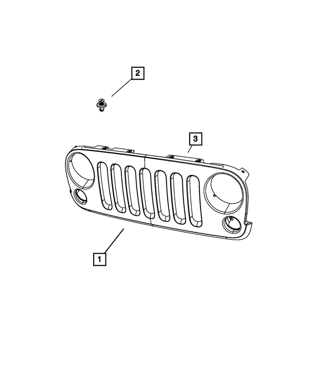1GR22EDAAC - : Radiator Grille for Mopar Image