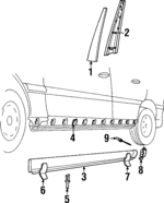 Rocker Molding Rivet